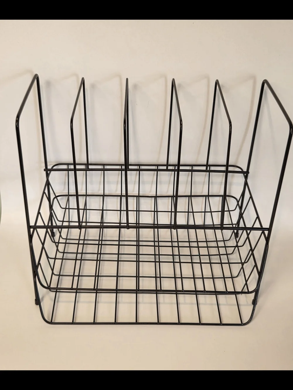 Black Metal Files Papers Organizer